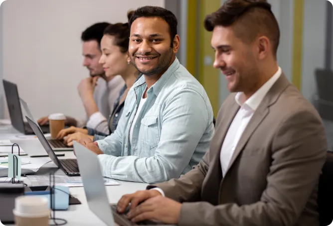 Managed IT services support team