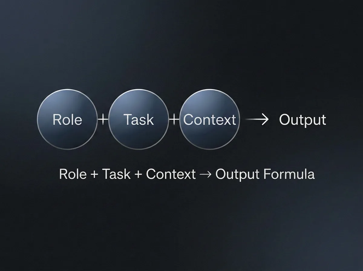 Role context task format prompt writing framework diagram