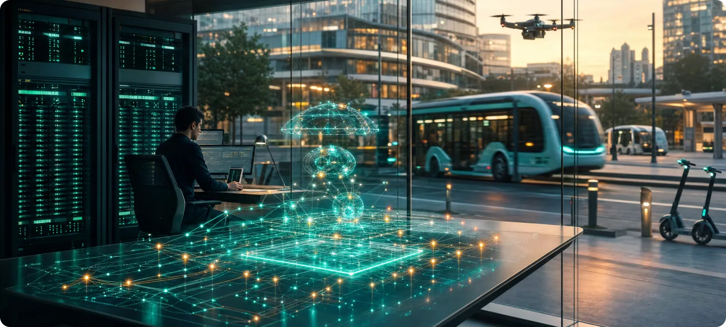 Connected mobility platform managing intelligent transportation services