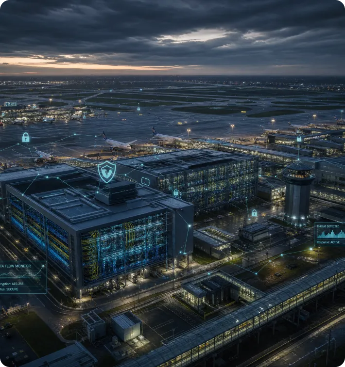 Airport technology environment managing complex operational systems