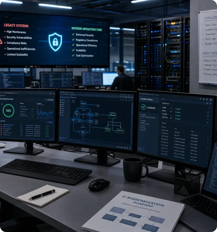 Security operations center monitoring housing authority IT systems